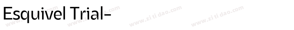 Esquivel Trial字体转换